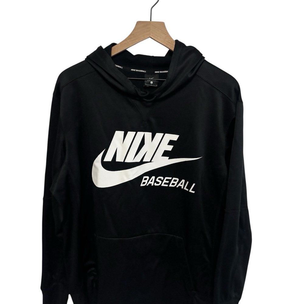 Men’s Nike Baseball Black Dri Fit Hoodie. Size L